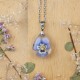 Classic dimensional pansy necklace
