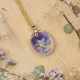 Classic dimensional pansy necklace