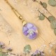 Classic dimensional pansy necklace