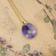 Classic dimensional pansy necklace