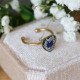 Wild carrot flower heart ring