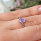 Classic ring with wild carrot flower
