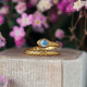 Wild Carrot Flower Snake Ring