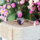 Classic ring with pansy petal