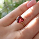 Classic heart ring with tulip