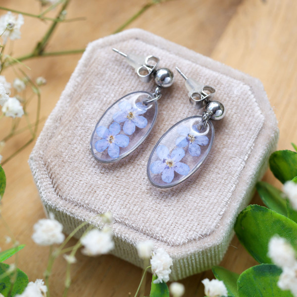 Forget-me-not earrings