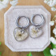 Wild carrot flower earrings