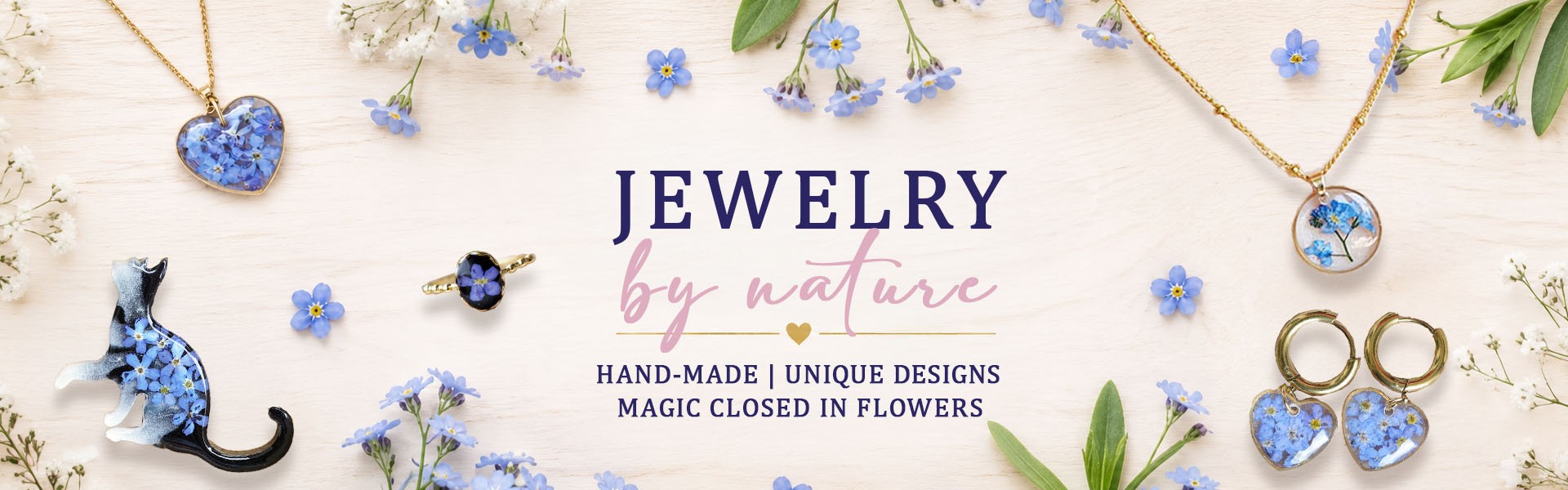 Forget-me-not jewelry