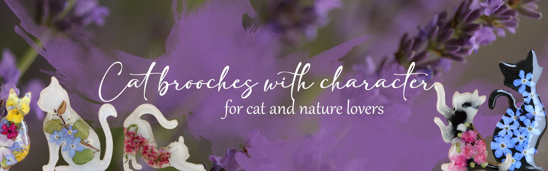 Brooch - Cat Charm of Nature